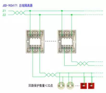 營(yíng)口新山鷹火災(zāi)自動(dòng)報(bào)警接線
